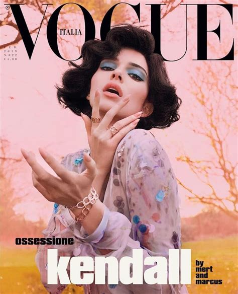 kendall jenner on the cover of vogue magazine italy february 2019