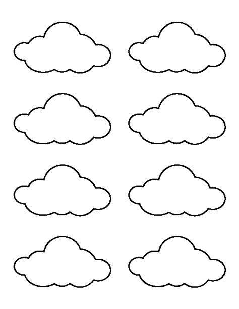 printable small cloud template