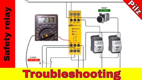 troubleshooting pilz safety relay