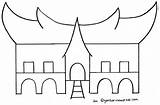 Coloring Gadang Pages House Traditional Colouring Doghousemusic Gambar Sketsa sketch template