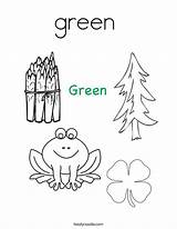 Coloring Green Things Pages Great Twistynoodle Favorites Login Add Noodle Tracing Outline sketch template
