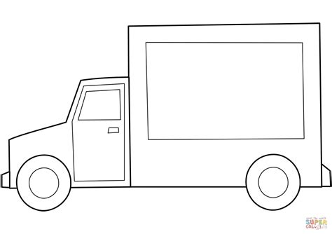 simple truck coloring page  printable coloring pages
