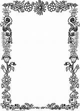 Borders Printable Frames Clipart Gif Cliparts sketch template