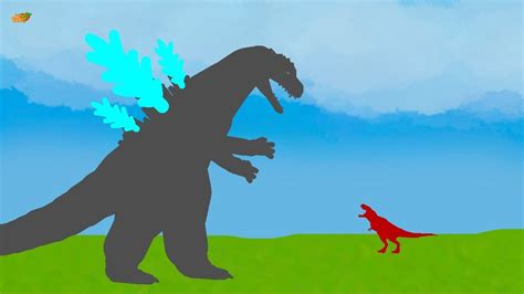 Godzilla Vs Tyrannosaurus Rex T Rex Funny Dinosaurs