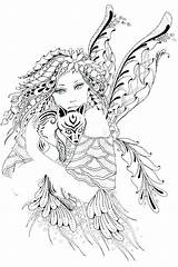 Fairy Grimm Mermaid Fairies sketch template