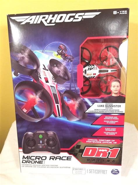 air hogs dr micro race drone luke bannister edition flight assist ages