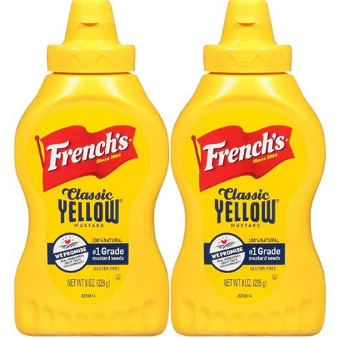 frenchs classic yellow mustard  oz bottle  pack walmartcom