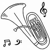 Tuba Coloring Pages Instrument Instruments Musical Orchestra Drawing Getdrawings Music Printable Book Tubby Brass Coloringpagebook Getcolorings Color Cartoon Print Trombone sketch template