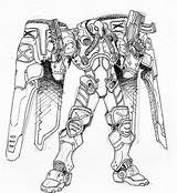 Starcraft Reaper Deviantart Pages Armor Terran Colouring Choose Board sketch template