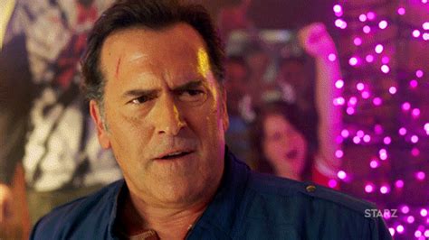 sad bruce campbell by ash vs evil dead find and share on giphy
