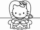 Kitty Hello Coloring Princess Pages Cat Printable Colouring Coloringpages4u Color Drawing Print Coloriage Fairy Heart Drawings Getcolorings Crown Vicky Girls sketch template