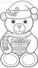 Coloring Pages Christmas Sheets Printable Bear Teddy Color Book Adult Clipart Thaneeya Mcardle Books Colouring Bears Patterns Kids Colors Ornaments sketch template