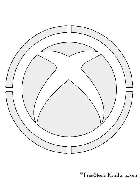 xbox logo stencil   xbox logo stencils