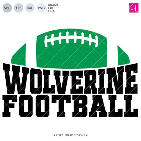 wolverines football bundle svg dxf eps png cut files kelly lollar