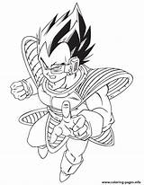 Vegeta Coloring Ball Cool Dragon Pages Printable Color sketch template