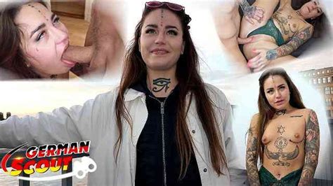 German Scout Inked Next Generation College Girl Jess Mori Pickup For