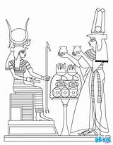 Coloring Pages Egypt Ancient Egyptian Kids Painting Colouring Print Printable Nefertiti Goddess Hellokids Easy Color Gods Clipart Queen Watercolor Templates sketch template