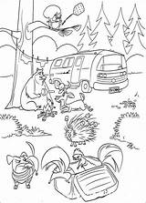 Coloring Forest Season Open Pages Boog Printable Part Color River Handcraftguide Online русский Kids Cartoons sketch template