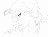 Coloring Kirito Sword Sao Pages Deviantart Anime Drawing Drawings Library Line Manga Add sketch template