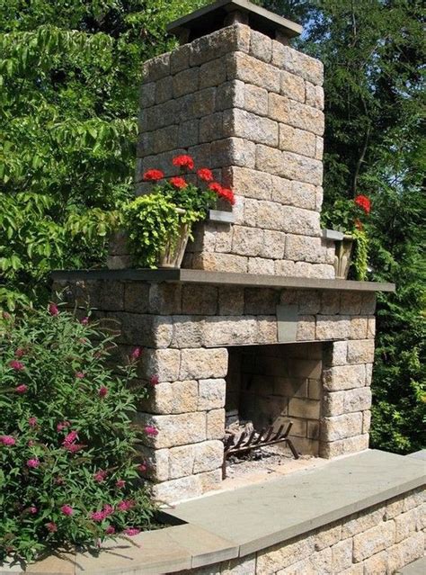 diy outdoor fireplace plans