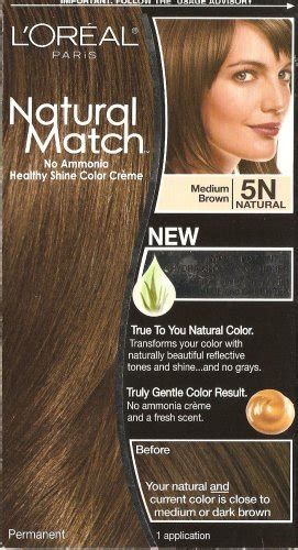 L Oreal Natural Match Hair Color 5n 5 N Medium Brown Natural By L Oreal