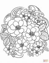 Coloring Pages Flowers Blooming Summer Supercoloring Flower Printable Nature Color Adults Colouring Print sketch template