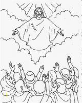 Ascension Resurrection Hemelvaart Kleurplaten Familyholiday Aufstieg Crafts Children Stations Divyajanani Animaatjes Catholic Malvorlagen1001 sketch template