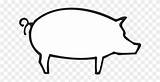 Pig Outline Silhouette Barn Farm Animal Clipart sketch template