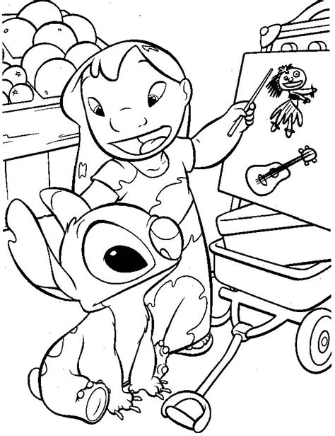 disney coloring pages  print lilo stitch coloring pages