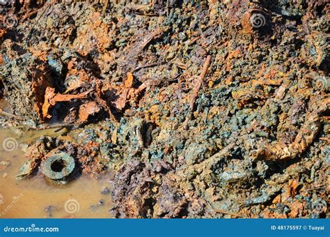 effects environmental  chemicals  heavy metals  soil stock photo image
