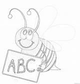 Bee Coloring Spelling Iman Masood Regional Coloring4free Related Posts sketch template