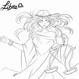 Coloring Libra Girlsgogames Lineart Nate sketch template