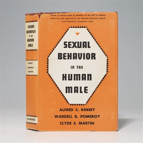 sexual behavior in the human male first edition signed alfred
