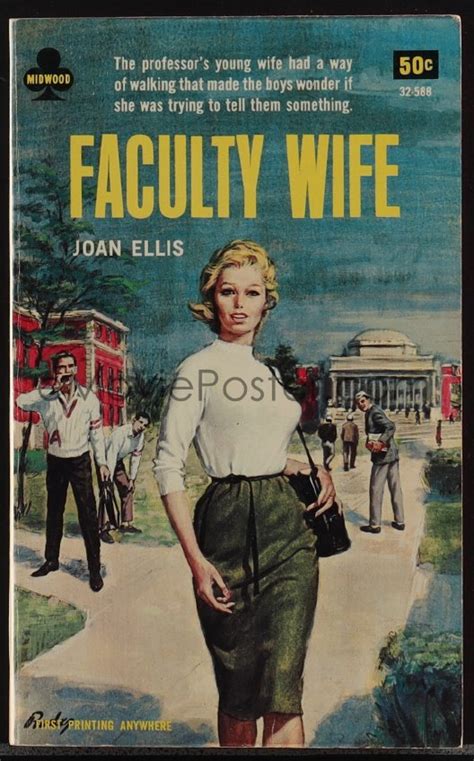 5b0094 faculty wife signed paperback book 1966 by