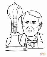 Edison Thomas Coloring Pages History Printable Usa Printables Alva People Famous Clipart Jefferson Grade Americans Drawing Light Newton 6th Bulb sketch template