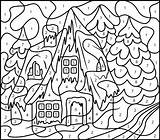 Number Color Adults Coloring Pages Advanced Difficult Printable House Holliday Rachel Getcolorings Getdrawings Colo Wish List sketch template