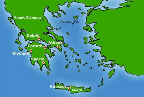 ancient greece map ks map  ancient greece ks southern europe