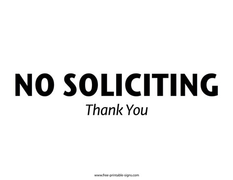 printable  soliciting sign  printable signs
