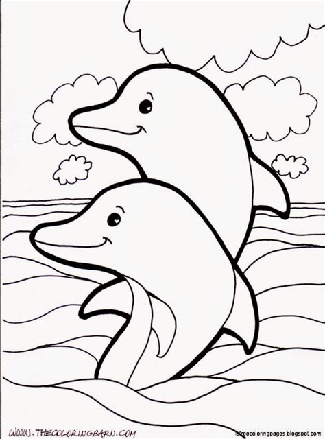 dolphin coloring pages kidsuki