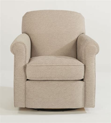 mabel fabric swivel chair    flexsteel furniture  rileys