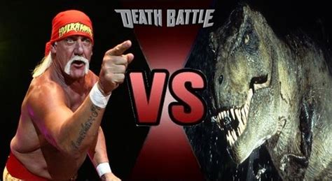 Hulk Hogan Vs T Rex By Fevg620 On Deviantart