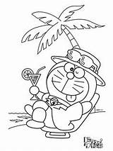 Doraemon Coloring Pages Summer Clipart Ab8b Enjoying Printable Kids Clipground Print Colouring Prints Cartoon sketch template