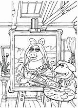 Coloring Pages Famous Painting Muppet Muppets Book Kids Babies Color Adult sketch template