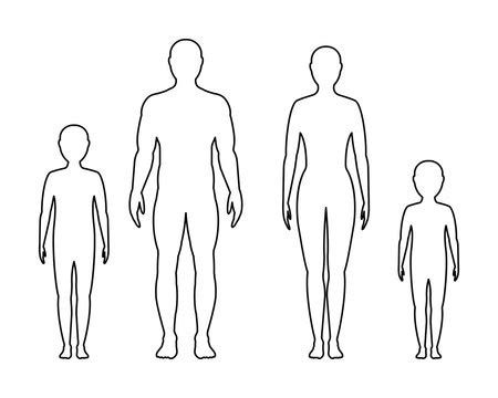 child body outline images stock  vectors adobe stock