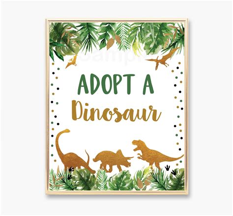 adopt  dinosaur  printable printable world holiday