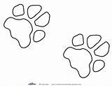 Printable Paw Print Dog Templates Printables Patrol Party Decoration Paws Prints Pumpkin Birthday Template Stencil Coolest Brown Decorations Cut Color sketch template