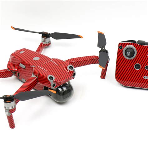 wrap skin decal stickers carbon fibre red dji air  drone accessories australia