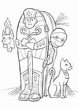 Coloring Pages Egyptian Tut King Egypt Cat Joseph Hieroglyphics Getcolorings Printable Print Getdrawings Colorings sketch template