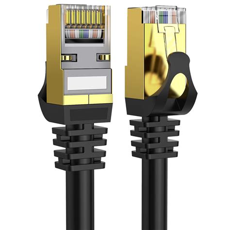 cat  ethernet cable  ft shielded  pack awg solid gbps