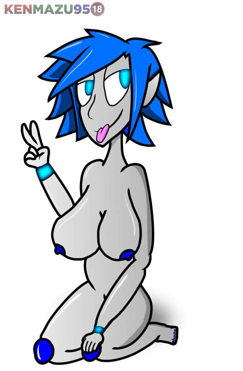 Rule 34 Big Breasts Blue Eyes Blue Hair Completely Naked Completely